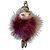 Prada Charm para bolso Millie Rojo Oscuro Piel Burdeos