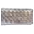 Autre Marque BOTTEGA VENETA INTRECCIATO Long Wallet Leather Silver tone Auth 80984  ref.1482937