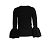 Autre Marque Suistudio, black Cooper bell sleeve top - view 3