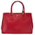 Bolso de hombro de cuero rojo Prada Roja  ref.1483062