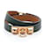 Hermès Hermes Rivale Double Tour Bracelet  Leather Bracelet in Great Condition Green  ref.1484337