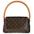 Sac à main Looping Monogram Louis Vuitton Cuir vernis Marron Monogramme  ref.1484961