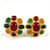 Boucles d'oreilles clips multicolores Chanel  ref.1484974