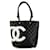 Bolso Chanel Matelassé Deca Coco Mark Negro Cuero  ref.1485035