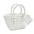 Everyday Balenciaga Women's Handbag Bistro XS Basket White Cotton Polyester Elastane  ref.1485252