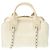 Borsa da bowling Chanel Deauville Bianco sporco