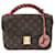 Sac à main Louis Vuitton Monogram Pochette Metis MM Cuir vernis Marron Rouge Monogramme  ref.1485331