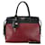 Sac à main Prada Esplanade Sac à épaule Cuir Noir Rouge  ref.1485397