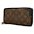 Portafoglio lungo Louis Vuitton Monogram Zippy Retiro M61855 Marrone Nero  ref.1485454