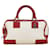 Loewe Amazona Handbag Red Beige Leather Cloth  ref.1485584