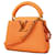 Borsa Louis Vuitton Taurillon Capucines MINI Arancione  ref.1485635