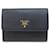 Prada Saffiano Metal Card Case Black Leather  ref.1485831