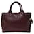 Bolsa de couro Bordeaux Prada  ref.1485890