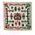 Foulard Hermès Carré 90 FERRONNERIE Soie Rose Blanc Multicolore  ref.1486175