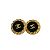 Orecchini a clip con motivo a catena Coco Mark di Chanel D'oro