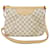 Louis Vuitton Siracusa PM Shoulder Bag Cream Leather Cloth  ref.1486346