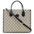 Gucci GG Small Tote Bag Cream Navy blue Cloth  ref.1486497