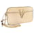 Bolsa de ombro em couro bege Virtus da Versace  ref.1486587