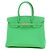 Sac à main Hermès Birkin 30 en cuir Togo Vert - vue 8