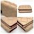 Billetera plegable Bottega Veneta Beige Burdeos - vista 3