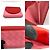 Billetera Bifold de Nappa Bottega Veneta Rosa Roja - vista 5