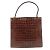 Céline Borsa a mano quadrata Celine in pelle marrone - vista 2