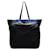 Tote Sac fourre-tout en nylon bleu et gris Prada Marron  ref.1487049