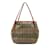 Borsa tote Burberry Nova Check Shadow Horse Rosa Beige Pelle Tela  ref.1487351