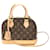 Louis Vuitton Monogram Alma BB Handbag Brown Patent leather Cloth  ref.1487507