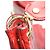 Bolsa Spontini em Monogram Empreinte Louis Vuitton Vermelho - vista 17
