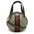 GUCCI Ophidia GG Supreme Handtasche Rot Beige Grün Leder Kunststoff  ref.1487657