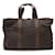 Hermès Borsa Boston GM Acapulco Hermes Marrone scuro Pelle Nylon  ref.1487663