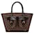 Borsa tote Louis Vuitton Damier Manosque GM Marrone Pelle Plastica  ref.1487690