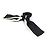 Scrunchie in seta Chanel in bianco e nero - vista 3