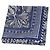 Garden Foulard Hermès 55 Bandana Giardino di Maharani Nero Bianco Blu - vista 3