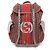 Zaino Gucci a scacchi e righe Rosso