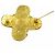 Spilla in metallo dorato Chanel Triple Coco Marchio 94A D'oro - vista 3