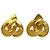 Orecchini in metallo dorato Chanel Coco Mark D'oro