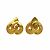 Orecchini in metallo dorato Chanel Coco Mark D'oro - vista 2