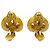 Orecchini in metallo dorato Chanel Coco Mark D'oro - vista 3