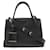 Saffiano Bolso de mano monocromático Prada Negro Cuero  ref.1488496