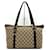 Gucci GG Canvas Handbag Tote Bag Brown Leather Cloth  ref.1488672