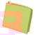 Céline Celine L-Shaped Coin Purse in Orange and Pink Leather  ref.1488967