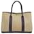 Hermès Hermes Garden 36 PM Handbag Tote Brown Beige Leather Cloth  ref.1489000