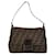 Fendi Zucchino Mamma Bucket Handbag Brown Leather Cloth  ref.1489085