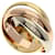 Cartier Trinity Band Ring White gold Yellow gold Pink gold  ref.1489511