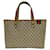 Borsa tote Gucci GG Supreme beige e marrone Tela  ref.1489787