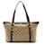 Sac tote Gucci GG en cristal Cuir Toile Marron foncé  ref.1489963