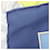 Sciarpa in seta Hermès Carre 90 Blu Giallo Blu navy  - vista 9