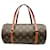 Bolsa de mão Monogram Papillon 26 Louis Vuitton Marrom Couro envernizado  ref.1490340